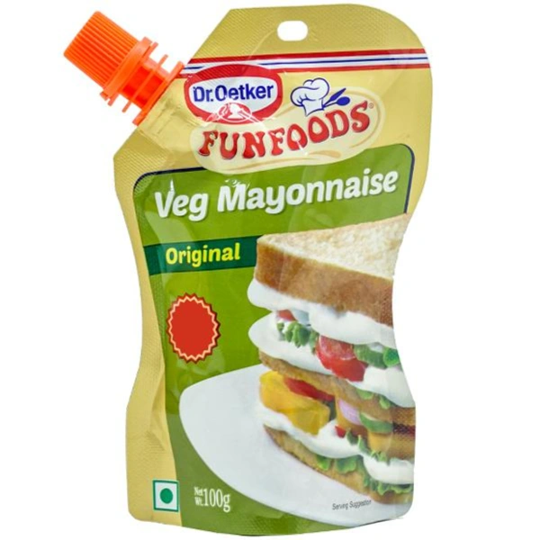Dr. Oetkar Funfoods Veg Mayonnaise Original - 100gms
